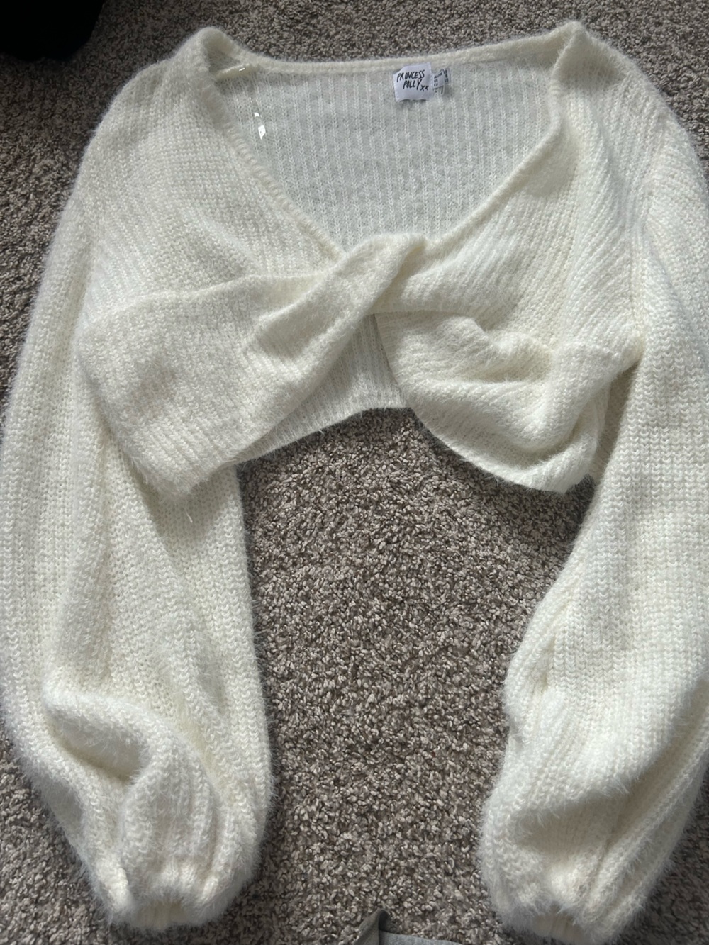 Princess Polly Cream Lightweight Knit Undershirt